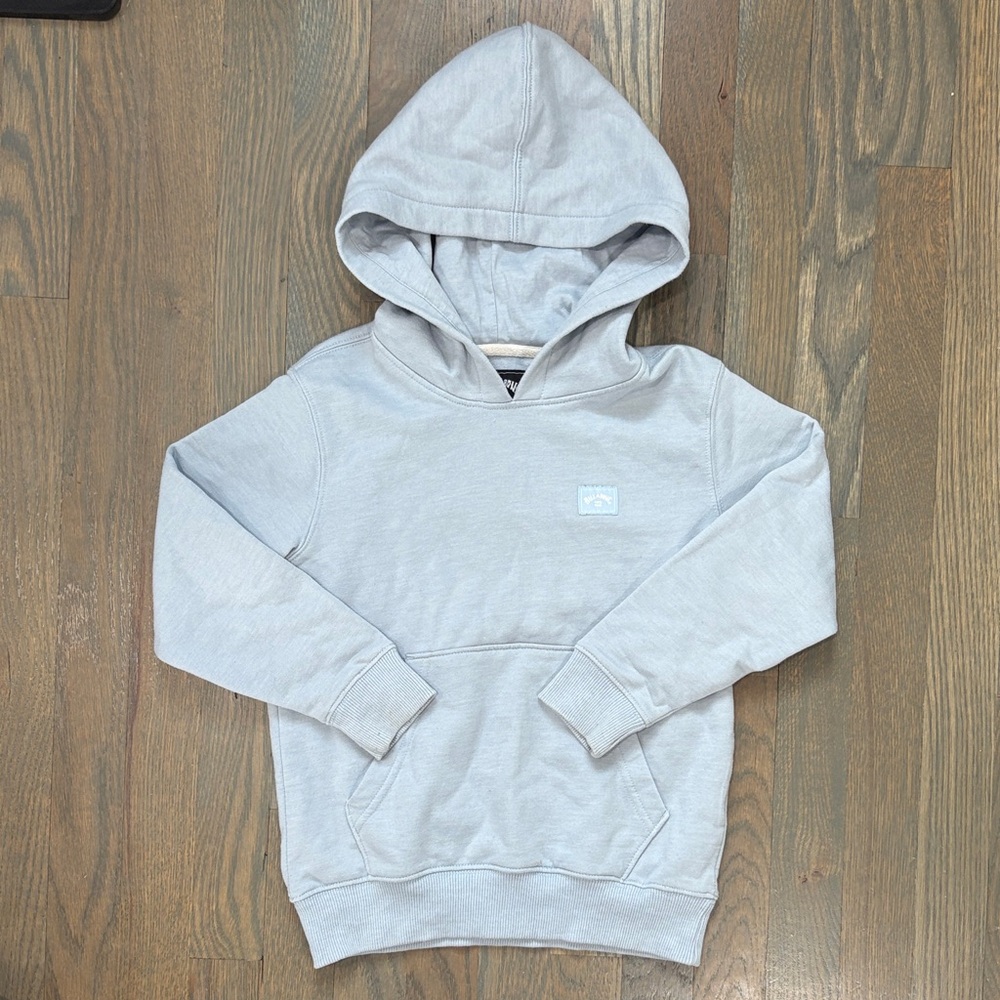 Kids Billabong light blue Pullover Hoodie with Front Pocket